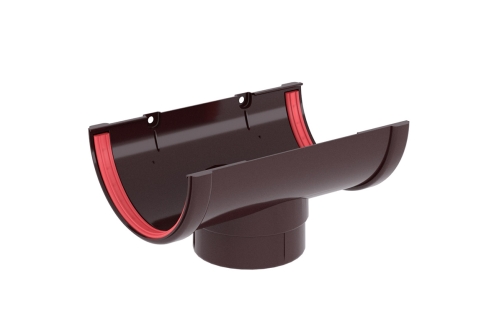 Воронка Классика 120 ПВХ Grand Line шоколадная (RAL 8017) | Металлобаза Волхонка