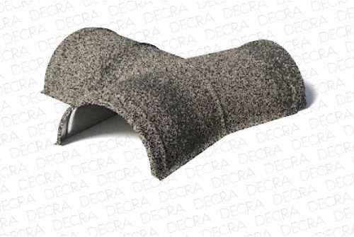 Y-эл. полукруг. конька начальный AeroDek Tradition /Firenze античный серый | Металлобаза Волхонка