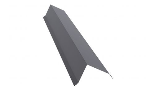 Планка торцевая 80х100 0,5 Satin с пленкой RAL 7004 сигнальный серый | Металлобаза Волхонка