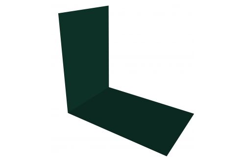 Планка снегозадержания усиливающая 0,45 PE с пленкой RAL 6005 зеленый мох | Металлобаза Волхонка