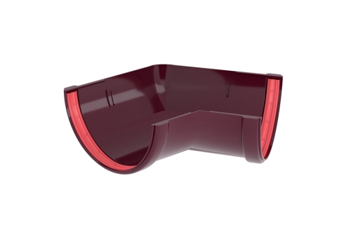 Угол желоба 135 град.Классика 120 ПВХ Grand Line бордо (RAL 3005) | Металлобаза Волхонка