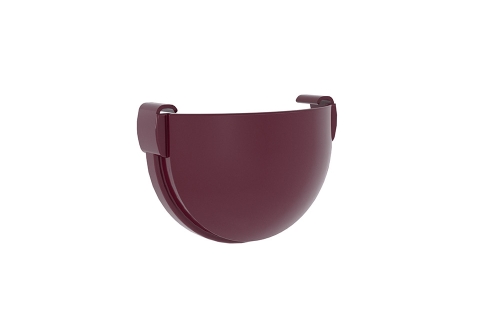 Заглушка желоба Дизайн 135 ПВХ Grand Line бордо (RAL 3005) | Металлобаза Волхонка