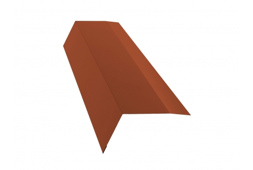 Планка карнизная 100х65 0,5 Satin с пленкой RAL 8004 терракота | Металлобаза Волхонка