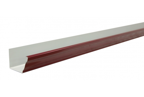 Желоб прямоугольный Vortex 127мм 3м RAL 3005 | Металлобаза Волхонка