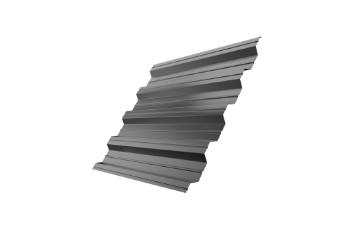 Профнастил HC44 0,5 RAL 9006 бело-алюминиевый | Металлобаза Волхонка