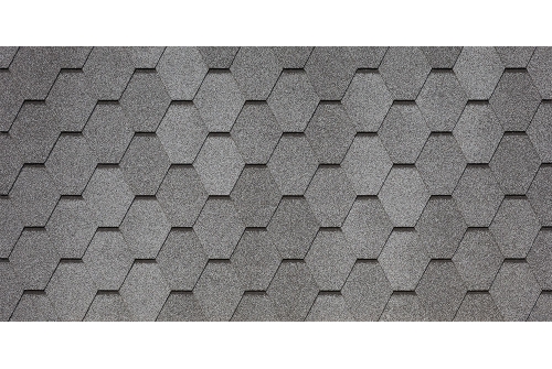 Битумная черепица TEGOLA VENETO granito 454(серый с отливом) | Металлобаза Волхонка