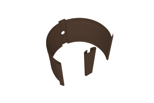 Крепление трубы круглой Ø90 на кирпич Vortex Mix PE RAL 8017 шоколад | Металлобаза Волхонка