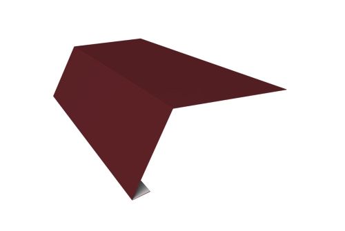 Планка карнизная для мягкой кровли 65х50 Фартук S1 карнизный 0,45 Drap RAL 3005 красное вино | Металлобаза Волхонка