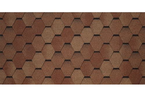 Битумная черепица TEGOLA VENETO terracotta 206 (терракотта) | Металлобаза Волхонка