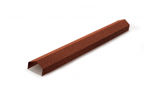 Конек ребровой, ширина 130мм Mtile скарлет | Металлобаза Волхонка