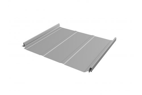 Кликфальц Pro Line 0,45 Drap с пленкой на замках RAL 7004 сигнальный серый | Металлобаза Волхонка