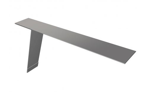 Планка карнизная фальц Grand Line 130х80 0,45 PE с пленкой RAL 9003 сигнальный белый | Металлобаза Волхонка