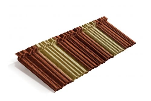 Лист Metrotile MetroShake 2 терракотово-желтый | Металлобаза Волхонка