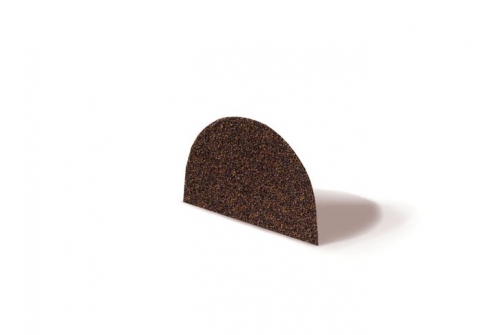 Крышка полукруглого конька Mtile кофе | Металлобаза Волхонка