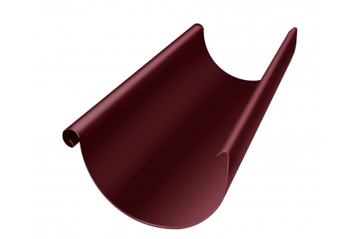Желоб полукруглый Optima 125мм 3м RAL 3005 красное вино | Металлобаза Волхонка