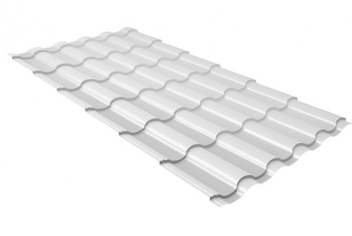 Металлочерепица кредо 0,5 RAL 9003 сигнальный белый | Металлобаза Волхонка