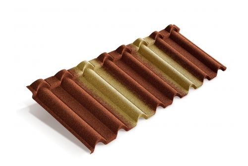 Лист Metrotile Gallo терракотово-желтый | Металлобаза Волхонка