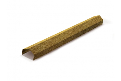 Конек ребровой, ширина 130мм Mtile охра | Металлобаза Волхонка