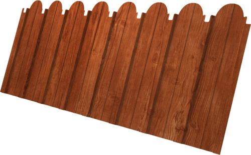 Профнастил C10A фигурный 0,45 Принт Элит Рябина TwinColor | Металлобаза Волхонка