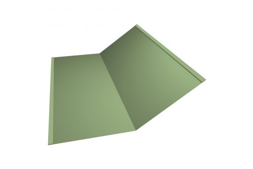 Планка ендовы нижней 300х300 0,45 PE с пленкой RAL 6019 бело-зеленый | Металлобаза Волхонка