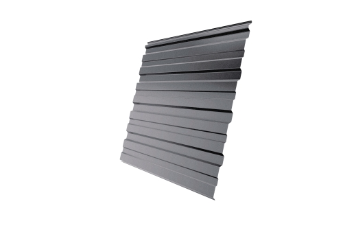 Профнастил С10 0,5 GreenCoat Pural BT, matt RR 21 светло-серый (RAL 7040 серое окно) | Металлобаза Волхонка