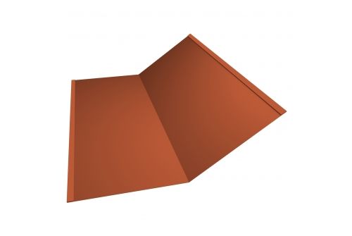 Планка ендовы нижней 300х300 0,45 PE с пленкой RAL 8004 терракота | Металлобаза Волхонка