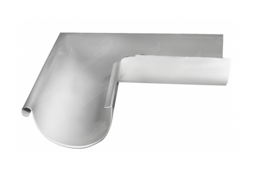 Угол желоба внешний Optima 90гр 125мм RAL 9003 | Металлобаза Волхонка