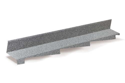 Планка примыкания левая AeroDek Tradition античный серый | Металлобаза Волхонка