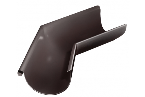 Угол желоба внешний Grand Line 135 гр 150 мм RAL 8017 шоколад | Металлобаза Волхонка
