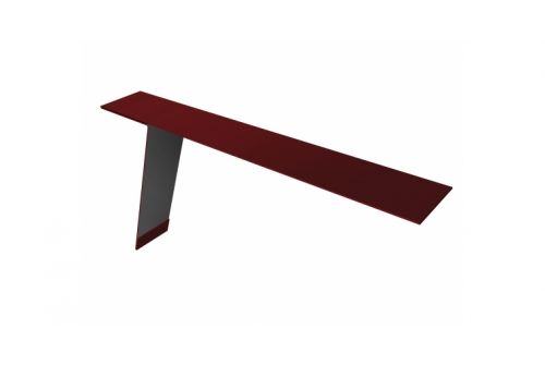 Планка карнизная фальц Grand Line 130х80 0,7 PE с пленкой RAL 3005 красное вино | Металлобаза Волхонка