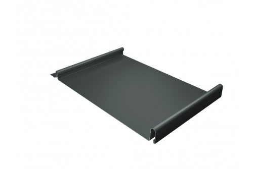 Кликфальц 0,45 PE с пленкой на замках RAL 7005 мышино-серый | Металлобаза Волхонка