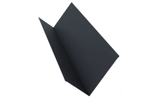 Планка примыкания 90х140 0,5 Quarzit Pro Matt RAL 7024 мокрый асфальт | Металлобаза Волхонка