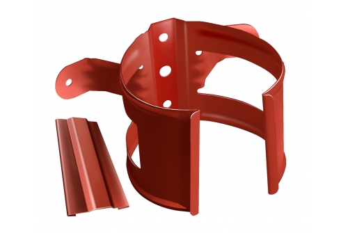 Кронштейн трубы Grand Line на дерево 90мм RAL 8004 терракота | Металлобаза Волхонка