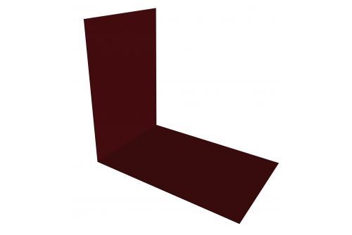 Планка снегозадержания усиливающая 0,45 PE с пленкой RAL 3005 красное вино | Металлобаза Волхонка