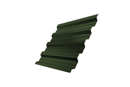 Профнастил HC44 0,5 GreenCoat Pural BT RR 11 темно-зеленый (RAL 6020 хромовая зелень) | Металлобаза Волхонка
