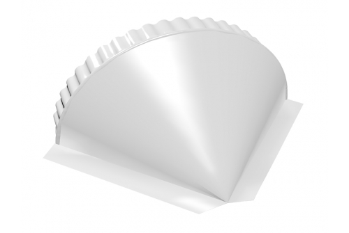 Заглушка конусная PE RAL 9003 сигнальный белый | Металлобаза Волхонка