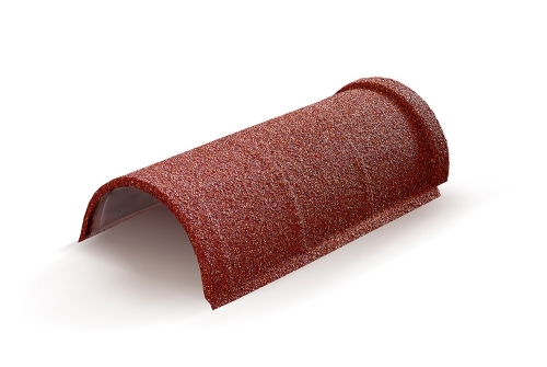 Конек полукруглый одинарный AeroDek Tradition /Firenze терракота | Металлобаза Волхонка