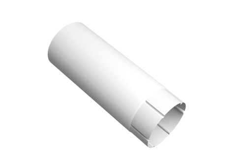 Труба круглая Vortex Project 146мм 2 м RAL 9003 сигнальный белый | Металлобаза Волхонка