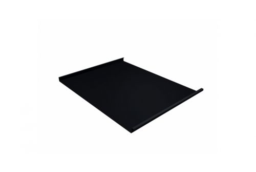 Фальц двойной стоячий 0,5 GreenCoat Pural BT, matt с пленкой на замках RR 33 черный (RAL 9005 черный) | Металлобаза Волхонка