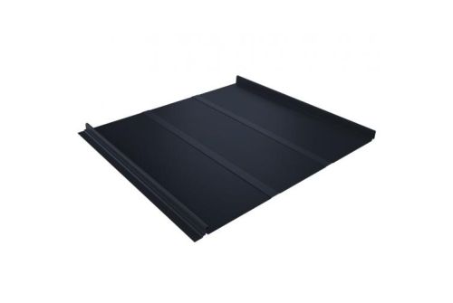 Кликфальц Line 0,5 GreenCoat Pural BT с пленкой на замках RR 23 темно-серый (RAL 7024 мокрый асфальт) | Металлобаза Волхонка