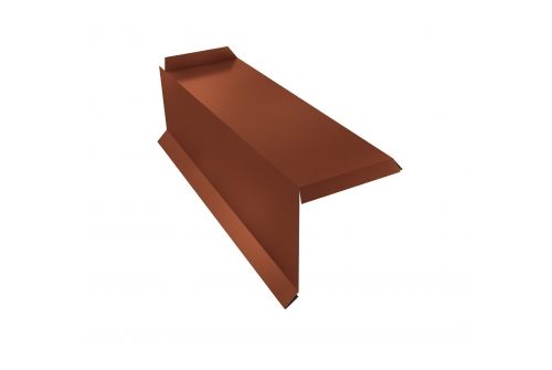 Планка торцевая сегментная 20мм Левая 0,5 Satin Мatt RAL 8004 терракота | Металлобаза Волхонка