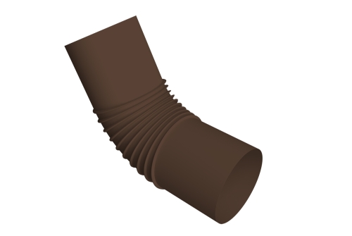 Колено стока трубы Vortex Project 146мм RAL 8017 шоколад | Металлобаза Волхонка