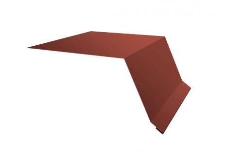 Планка капельник100х55 0,5 Satin с пленкой RAL 8004 терракота | Металлобаза Волхонка