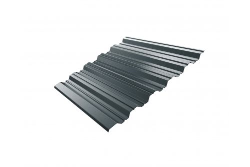 Профнастил HC35 0,5 Velur RAL 7016 антрацитово-серый | Металлобаза Волхонка