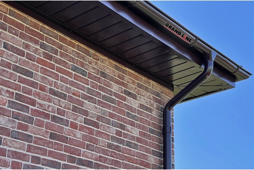 Желоб полукруглый Optima 125мм 2м RAL 8017 шоколад | Металлобаза Волхонка