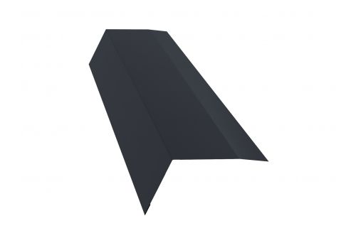 Планка карнизная 100х65 0,5 PurLite Мatt RAL 7024 мокрый асфальт | Металлобаза Волхонка