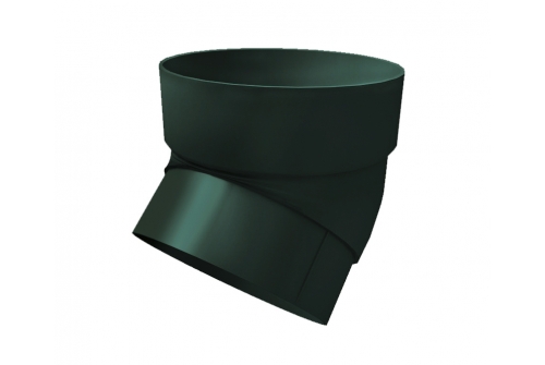 Колено трубы 45 град. ПВХ Grand Line зелёный (RAL 6005) | Металлобаза Волхонка