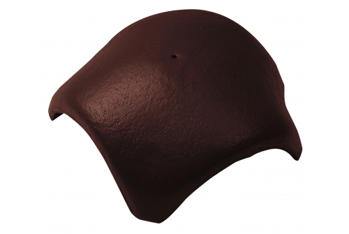 Вальмовая черепица с 3 зажимами Braas коричневый | Металлобаза Волхонка