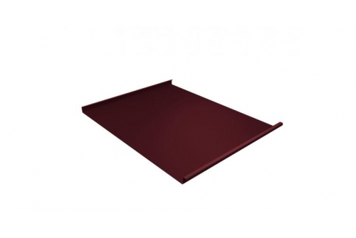 Фальц двойной стоячий 0,45 Drap с пленкой на замках RAL 3005 красное вино | Металлобаза Волхонка