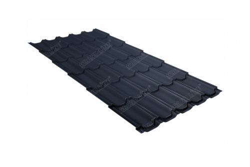 Металлочерепица квинта плюс 0,5 Quarzit RAL 7024 мокрый асфальт | Металлобаза Волхонка